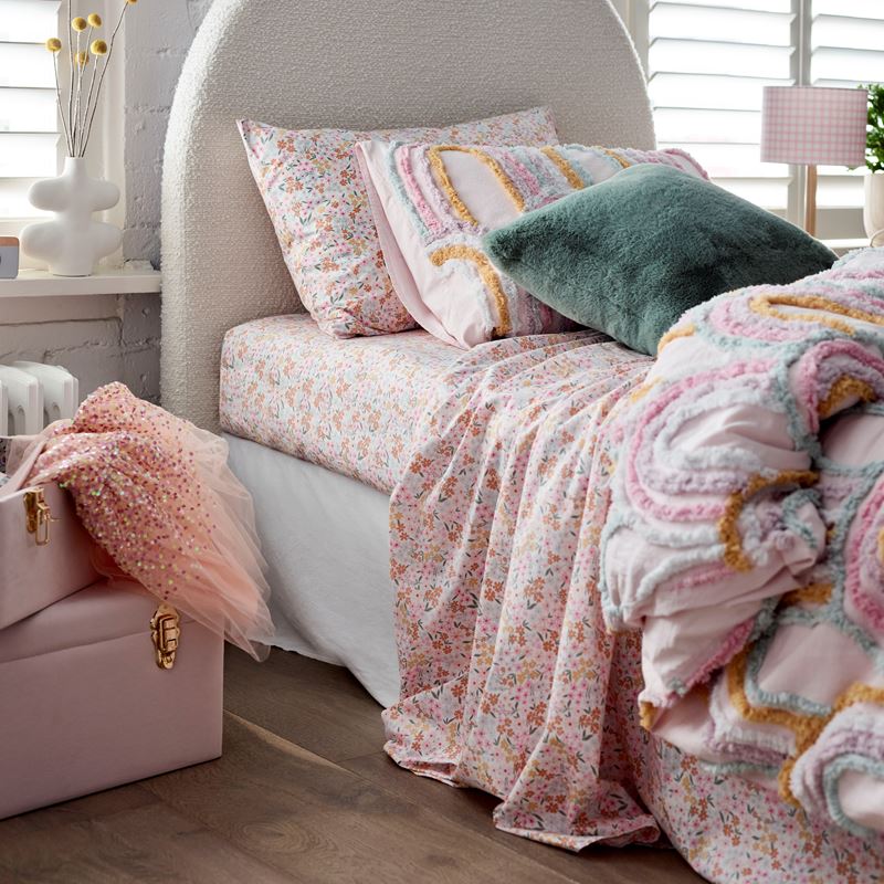 Rosie Rainbow Tufted Quilt Cover Set