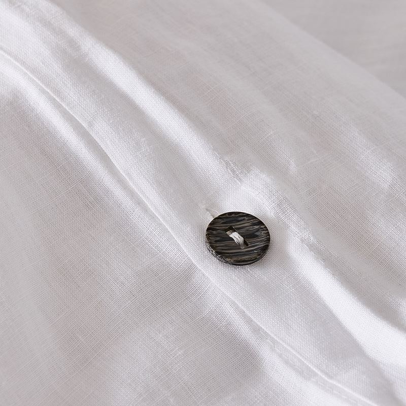 Vintage Washed Linen White Quilt Cover Separates