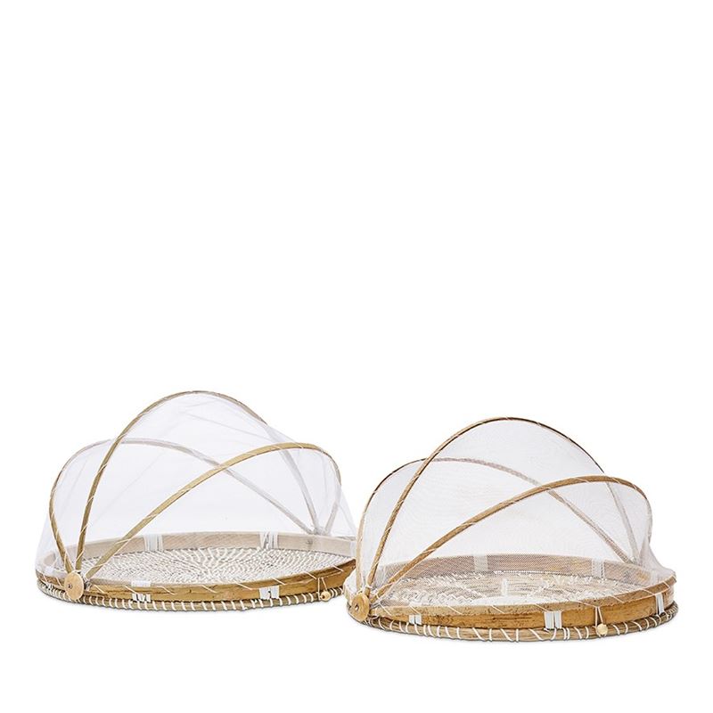 Aparri Outdoor White & Natural Flower Food Cover