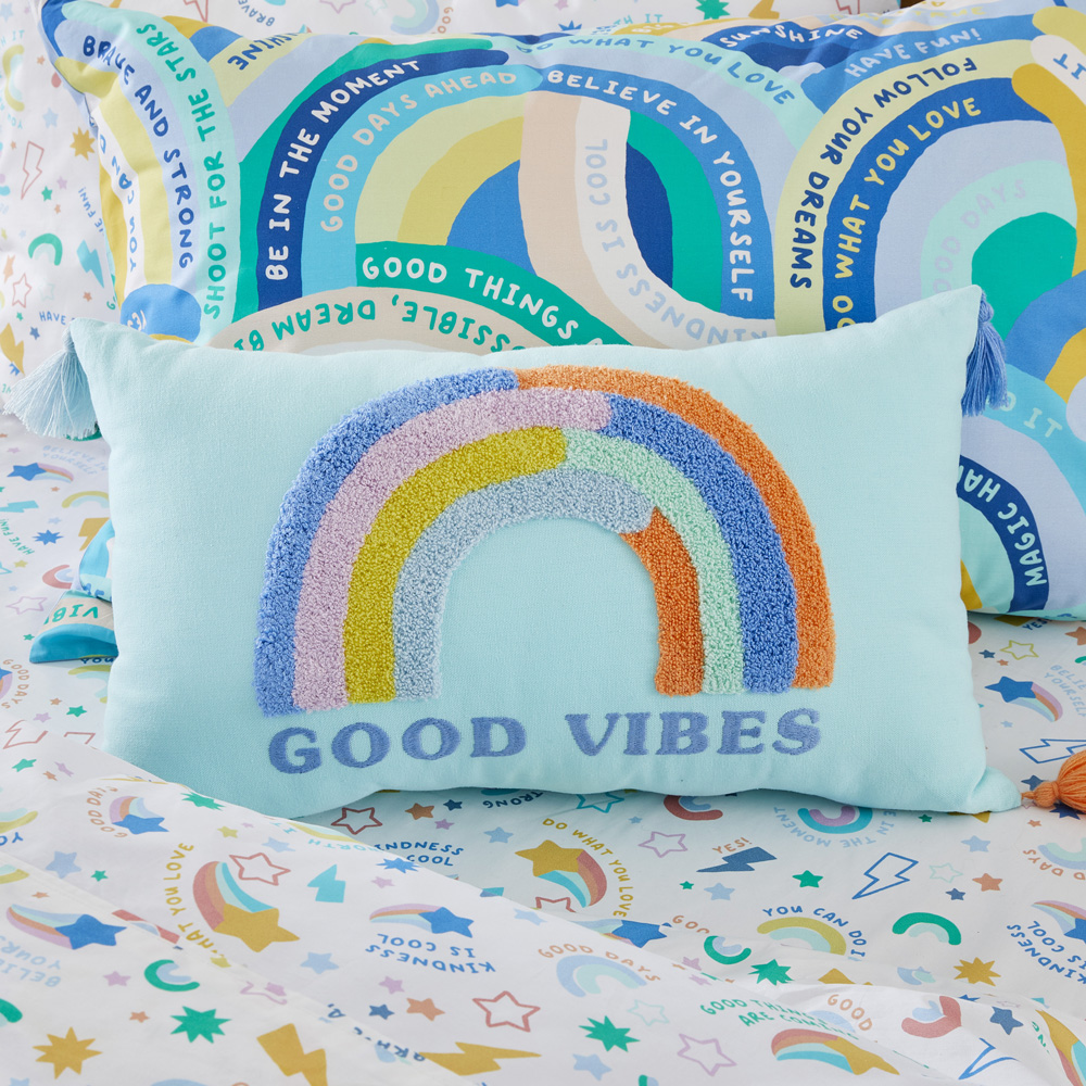 Good Vibes Tassel Cushion