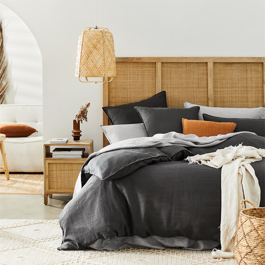 Vintage Washed Linen Magnet Quilt Cover Separates