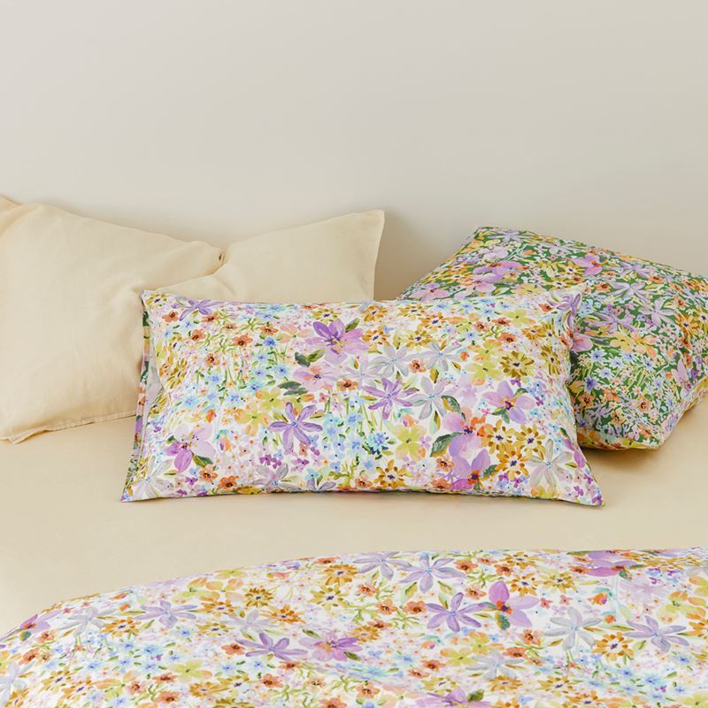 Sienna Floral Lilac Quilt Cover Set + Separates