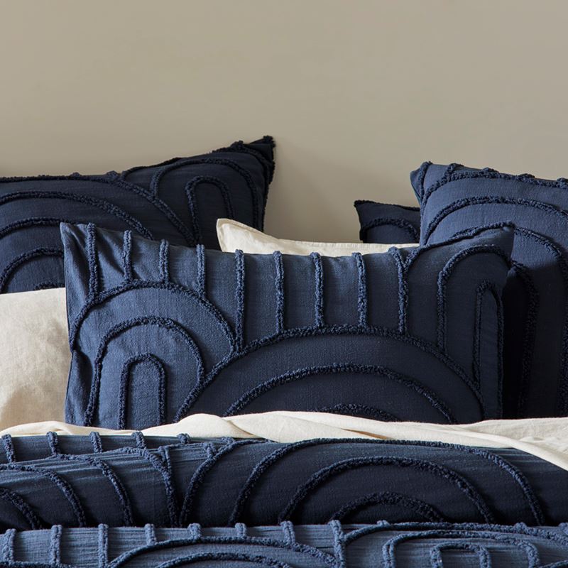 Archie Navy Tufted Quilt Cover Separates