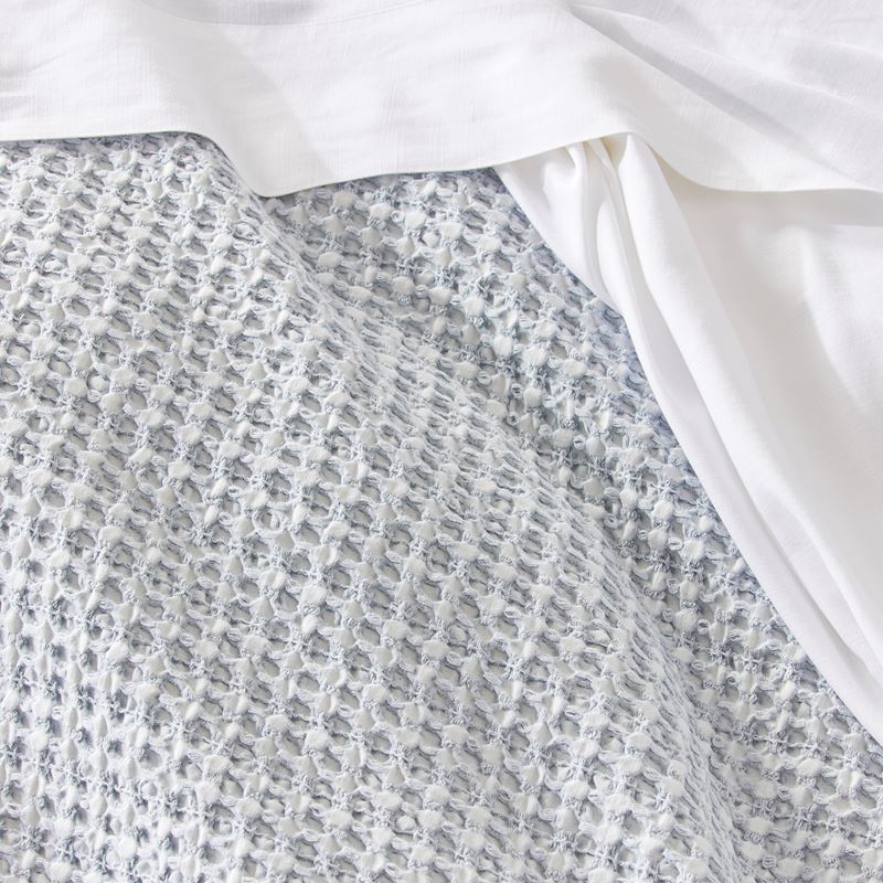 Ren Blue Grey Waffle Quilt Cover Separates