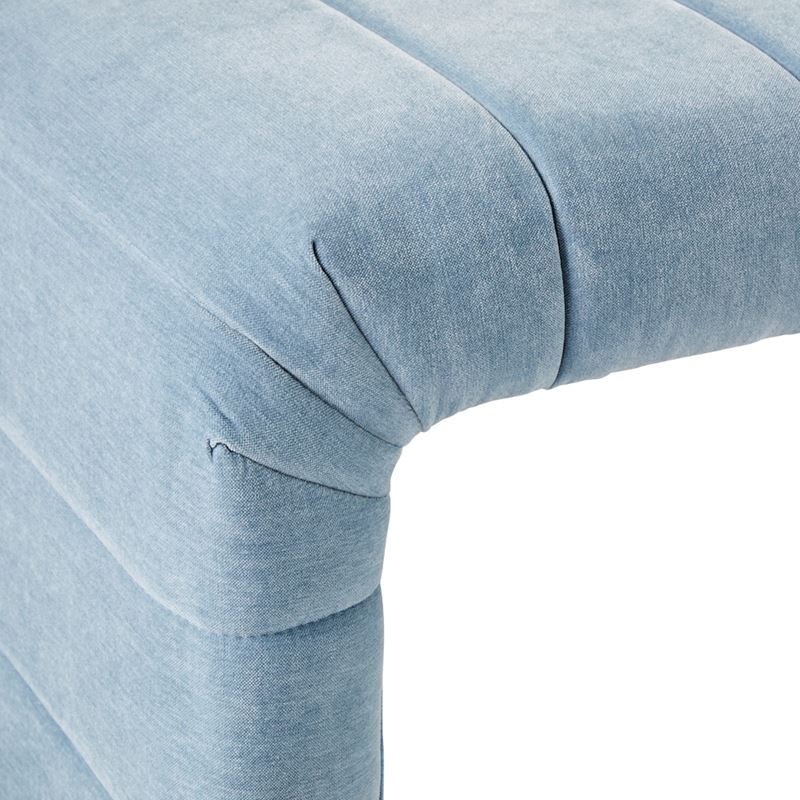 Carson Soft Blue Bench Seat