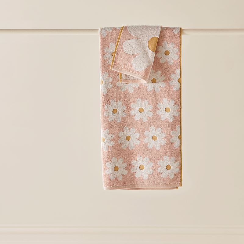 Daisy Floral Pink Towel Range