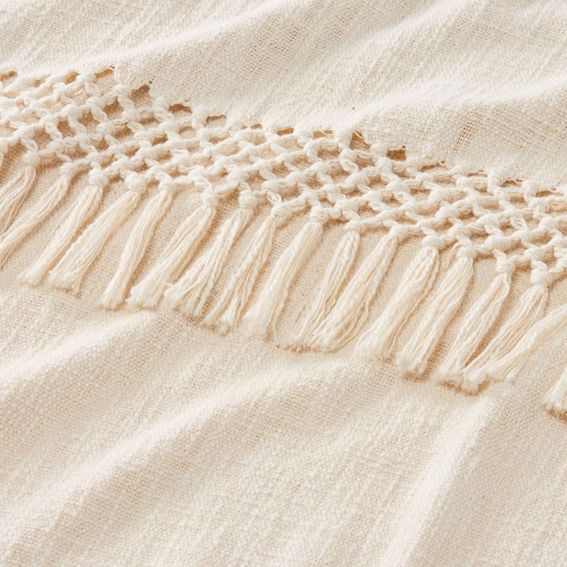 Macrame Natural Knot Throw