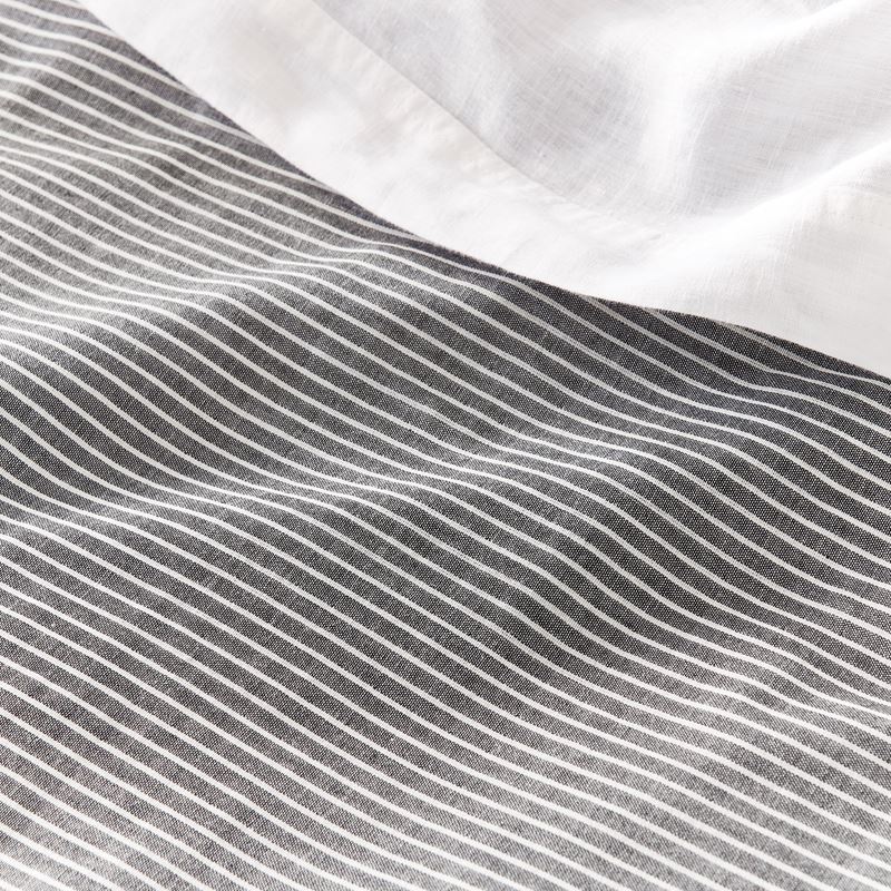 Cove Off White & Onyx Stripe Quilt Cover Set + Separates