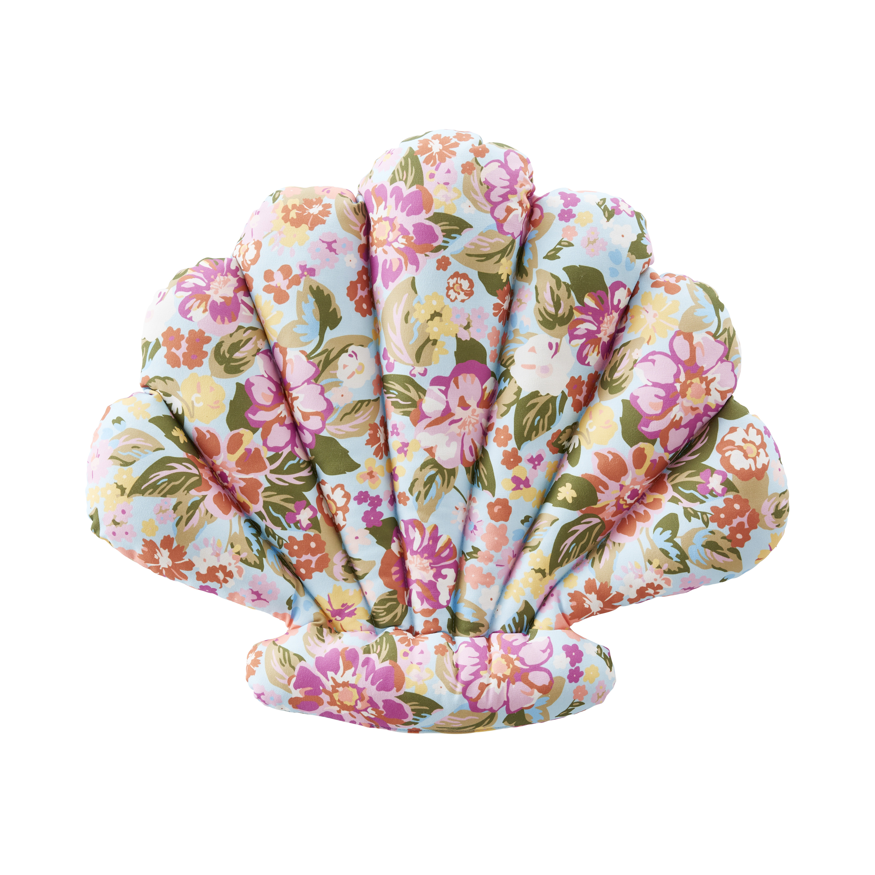 Outdoor Byron Floral Shell Chair Pad