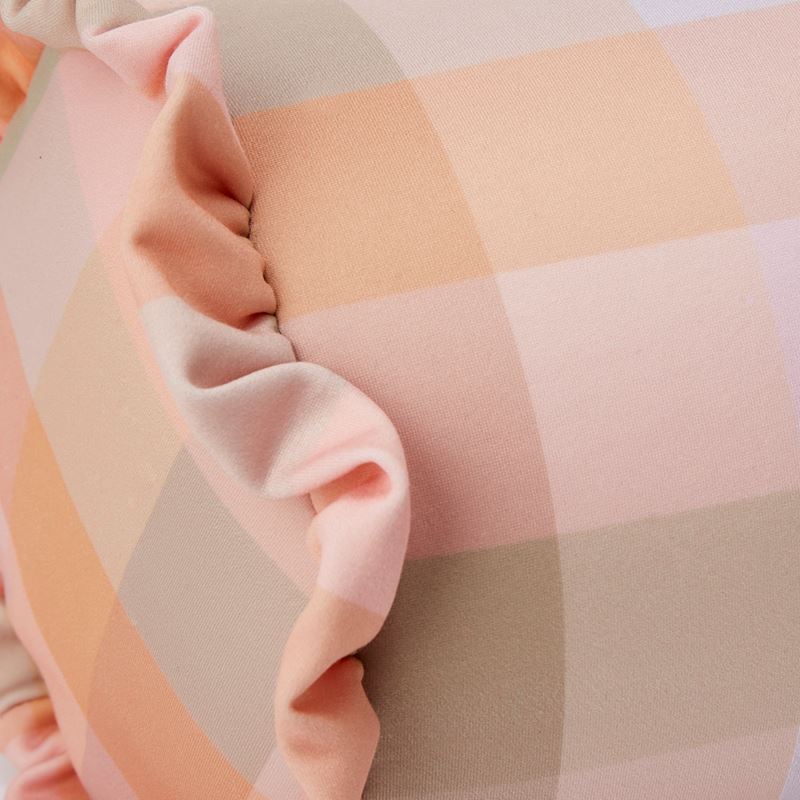 Eden Check Cylinder Beach Pillow