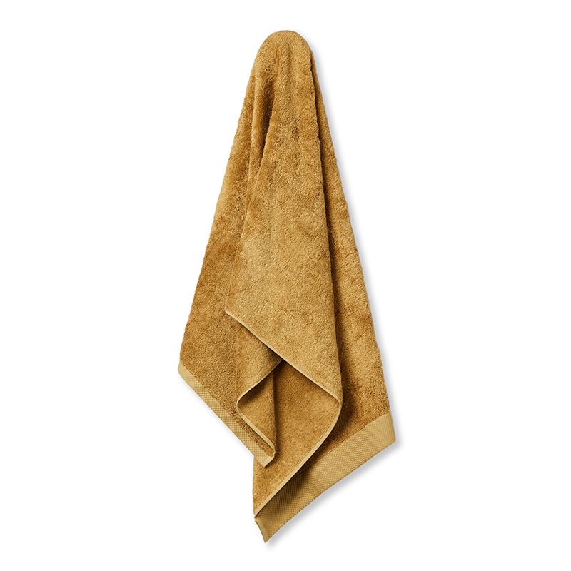 Navara Mustard Solid Bamboo Cotton Towel Range