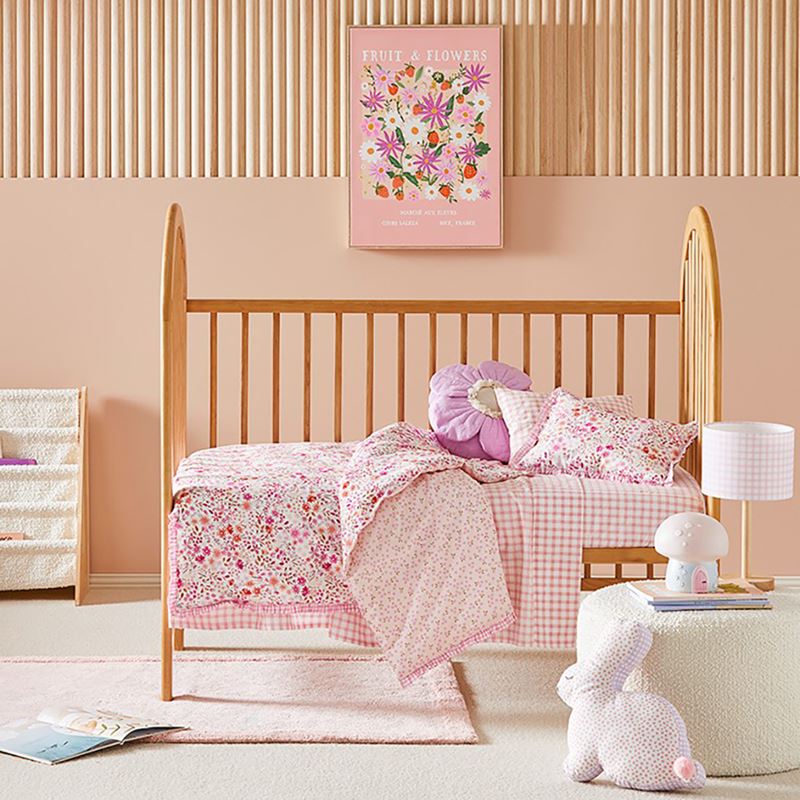 Lulu Pink Ruffle Quilt Cover Set