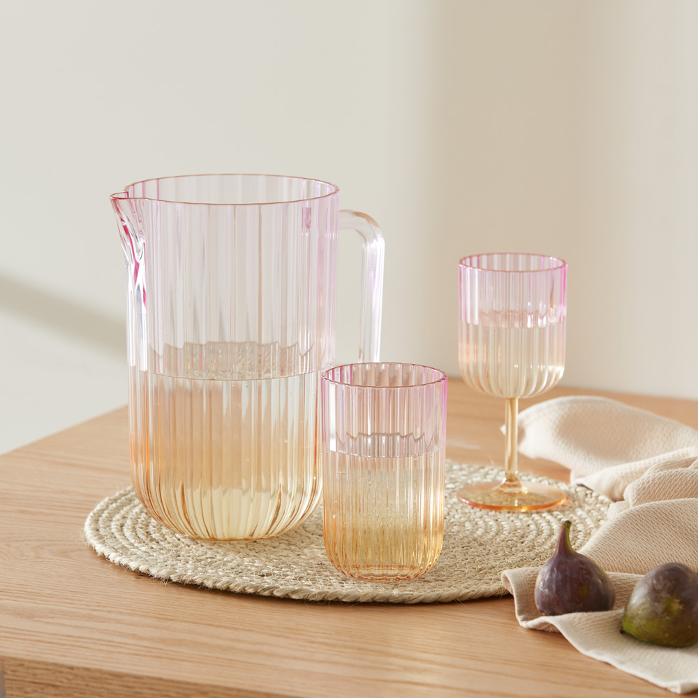 Positano Pink & Orange Drinkware