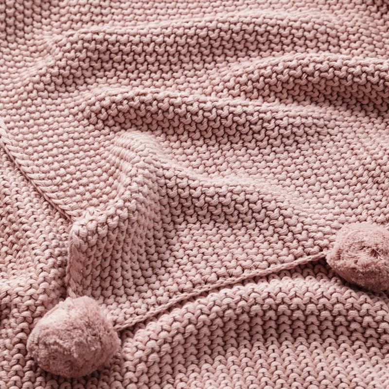 Pom Pom Blush Throw
