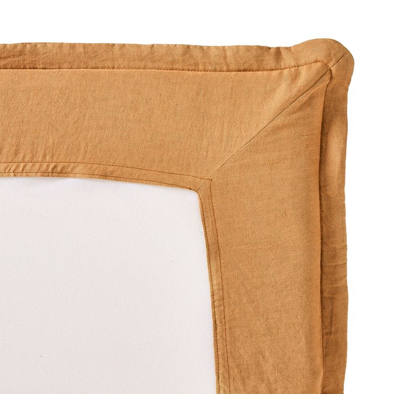 Stockholm Tobacco Belgian Linen Bedhead Slip Cover