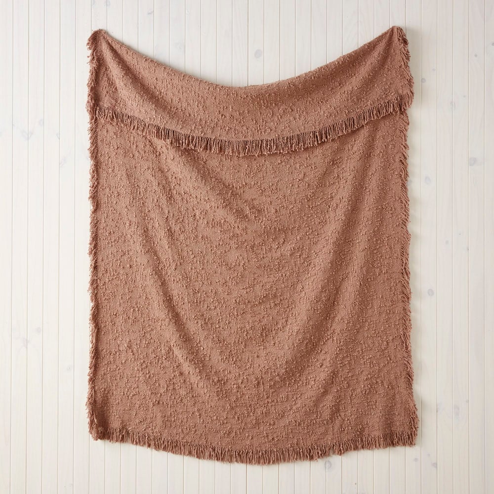 Leiden Caramel Boucle Throw