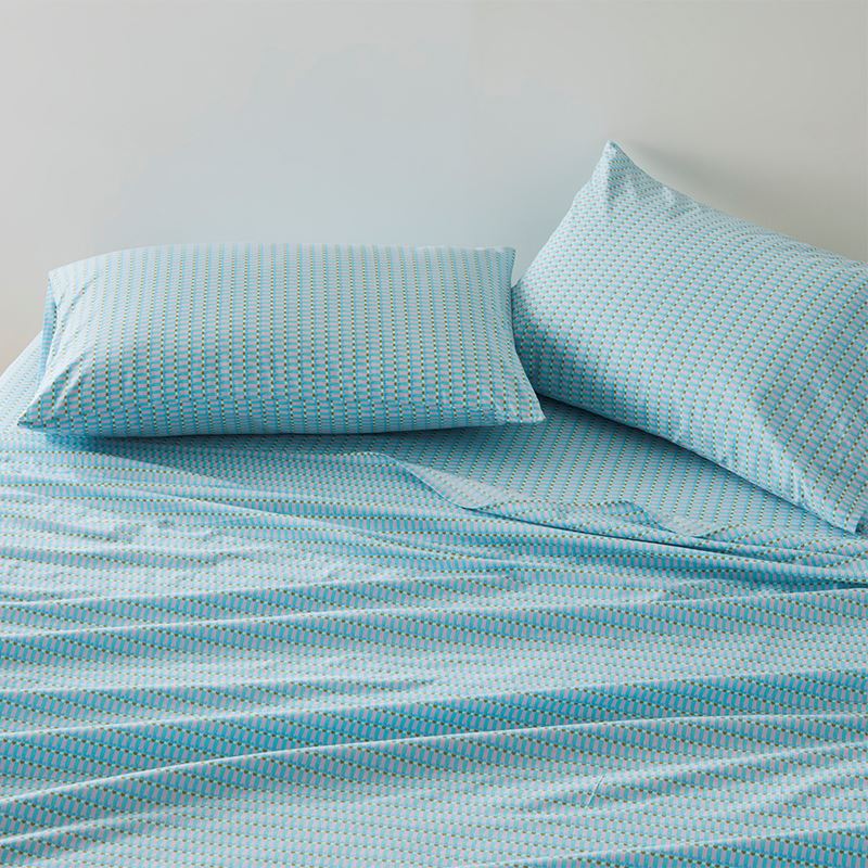 Panama Geo Green Printed Sheet Set