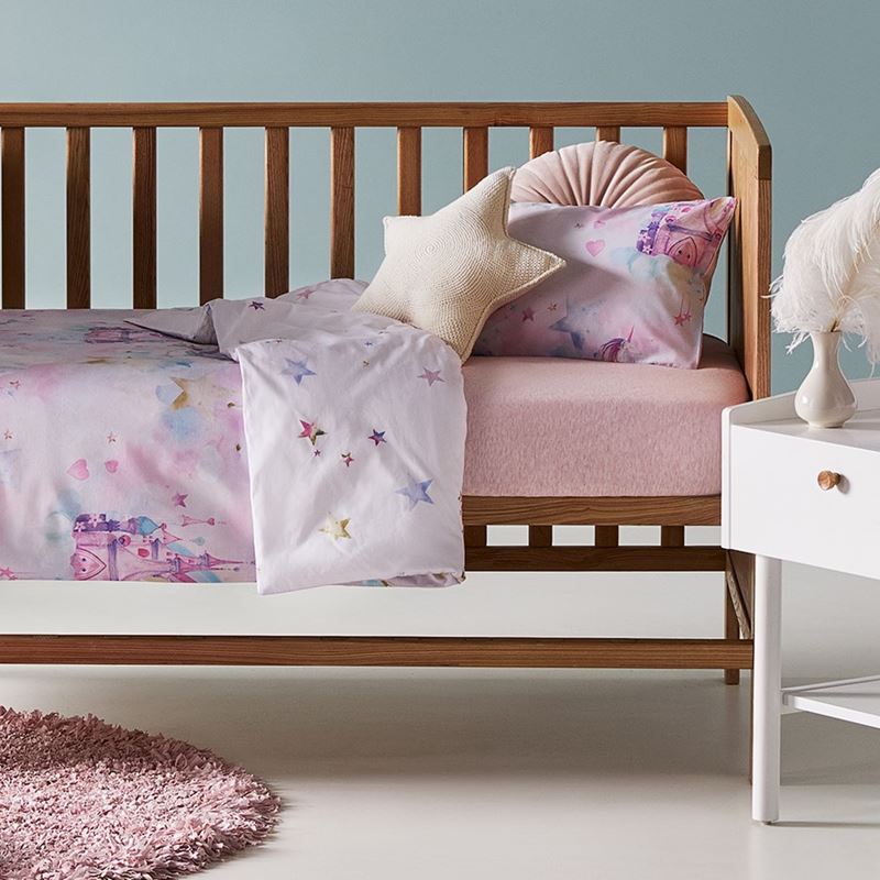 Magical Kingdom Sorbet Cot Quilt Cover Set