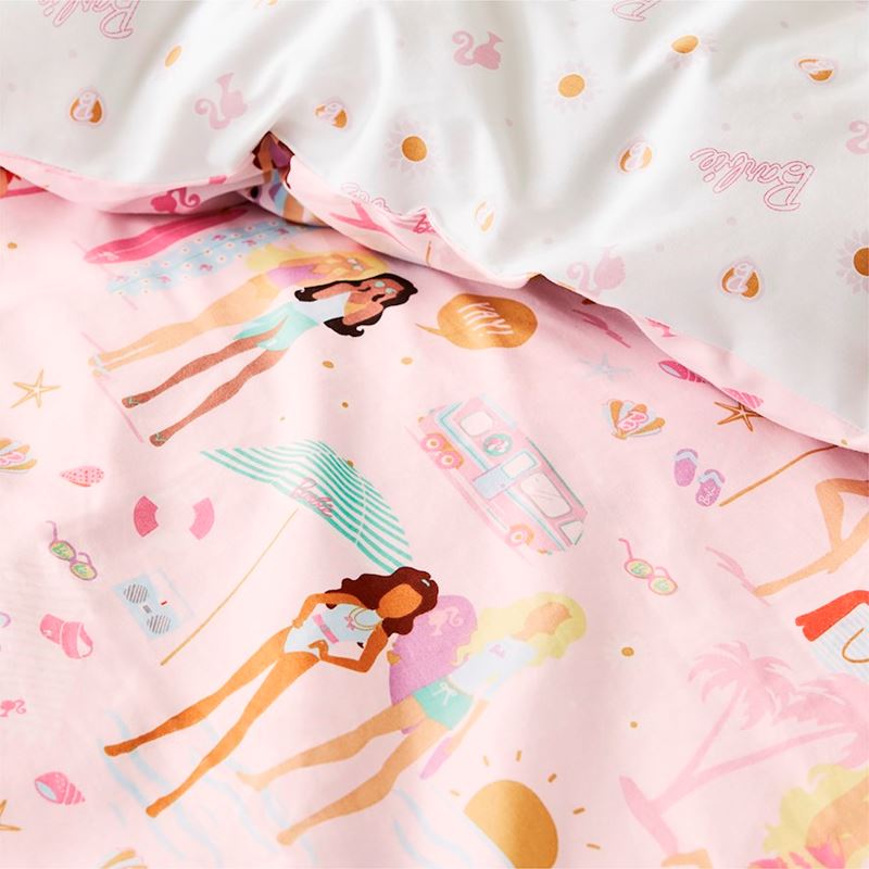 Barbie California Dreams Pink Quilt Cover Set