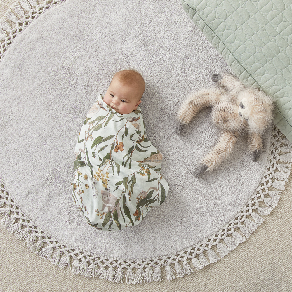 Gumnut Gully Multi Cotton Muslin Baby Swaddles 2pk