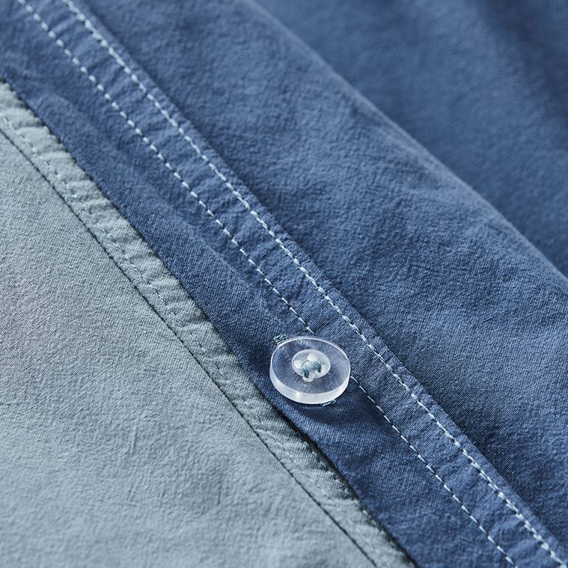 Stonewashed Cotton Deep Sea Quilt Cover Set