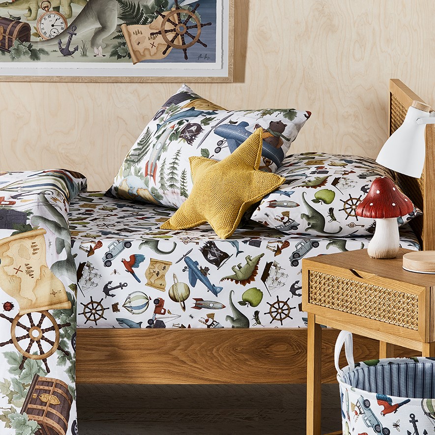 Fleur Harris Mini Adventureland Fitted Sheet Set