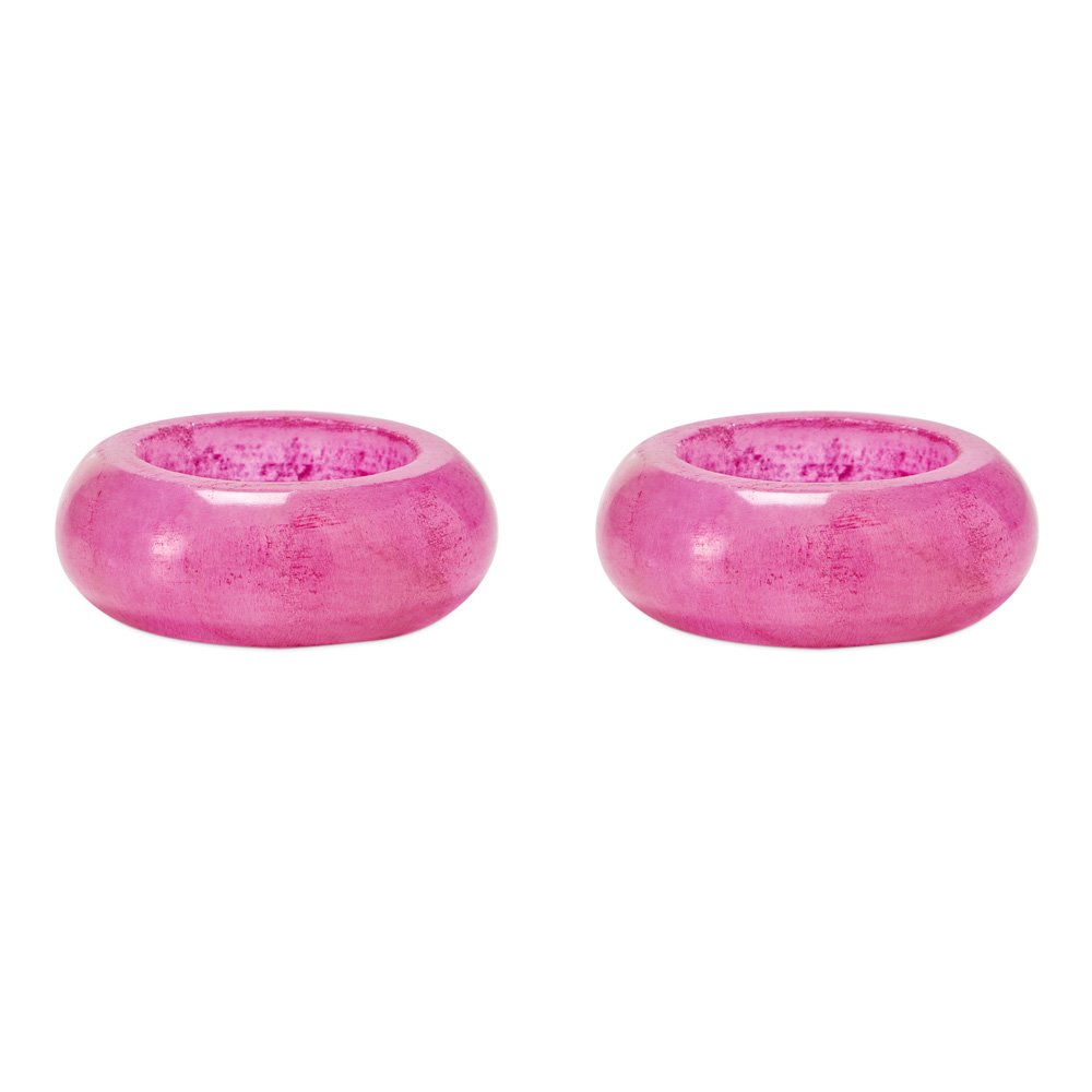 Carnival Magenta Napkin Rings Set of 2