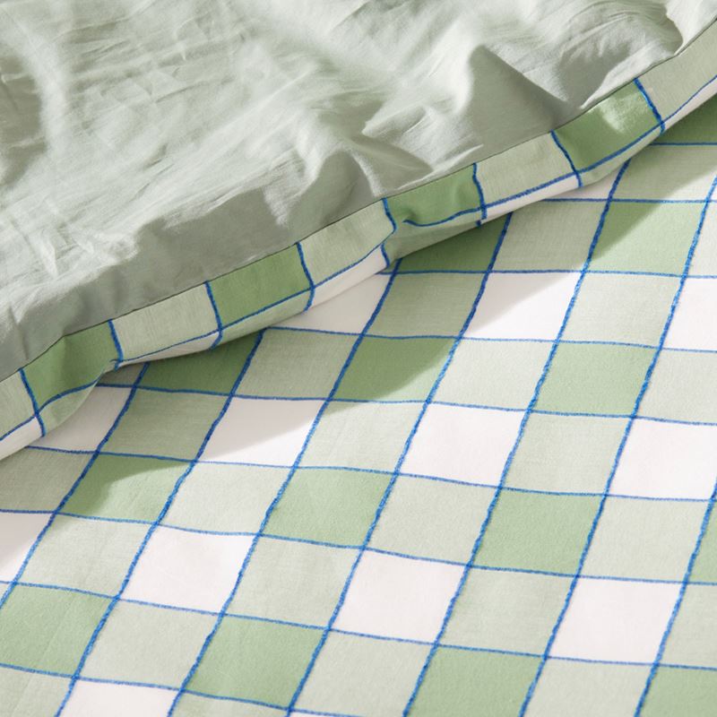 Carter Check Fern Quilt Cover Set