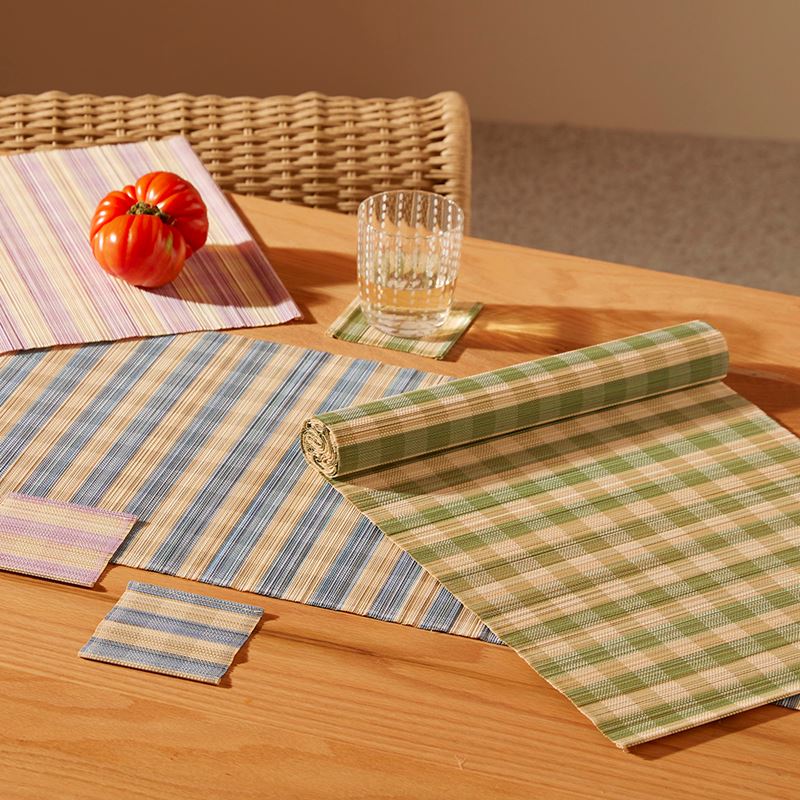 Brooklyn Green Bamboo Table Runner