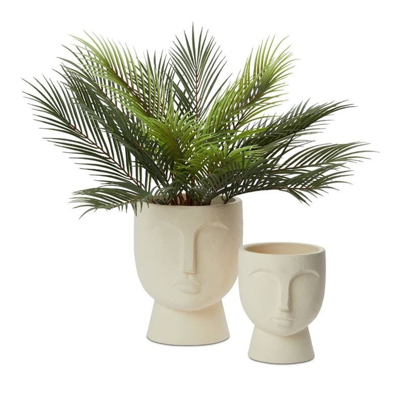 Athena Large White Face Pot