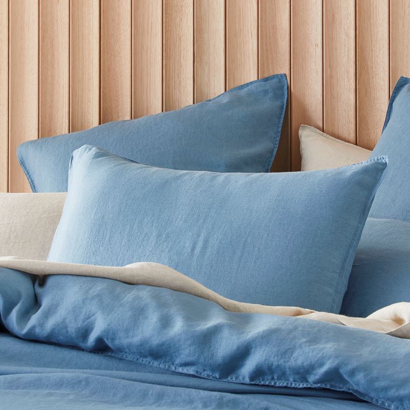 Vintage Washed Linen Denim Quilt Cover Separates