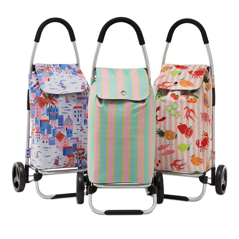 Summer Stripe Shopping Trolley
