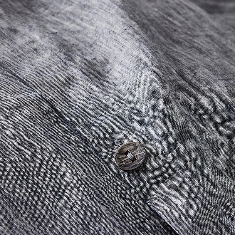 Vintage Washed Linen Indigo Quilt Cover Separates