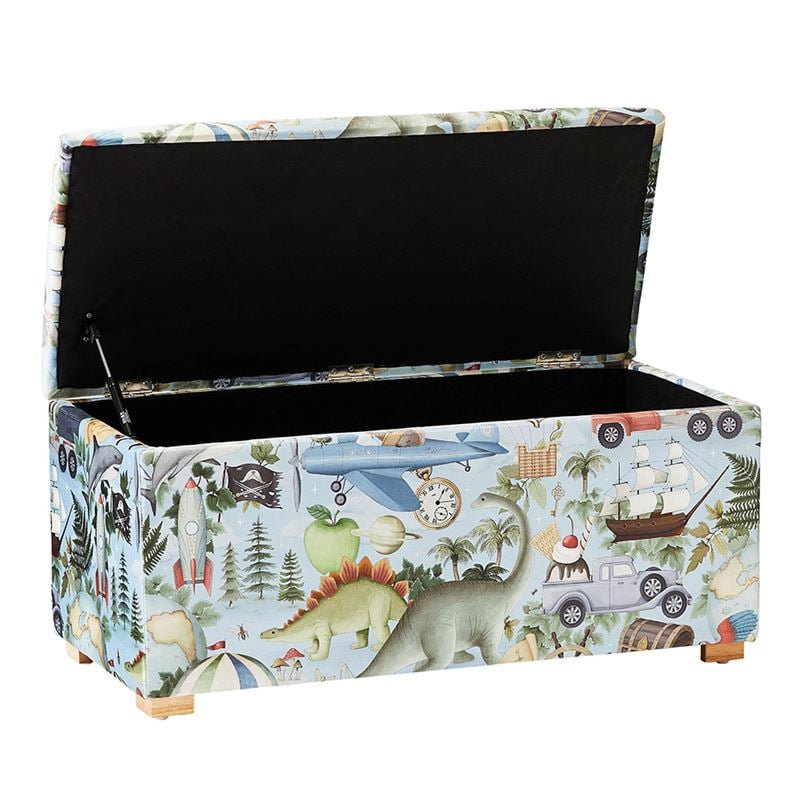 Fleur Harris Blue Adventureland Blanket Box