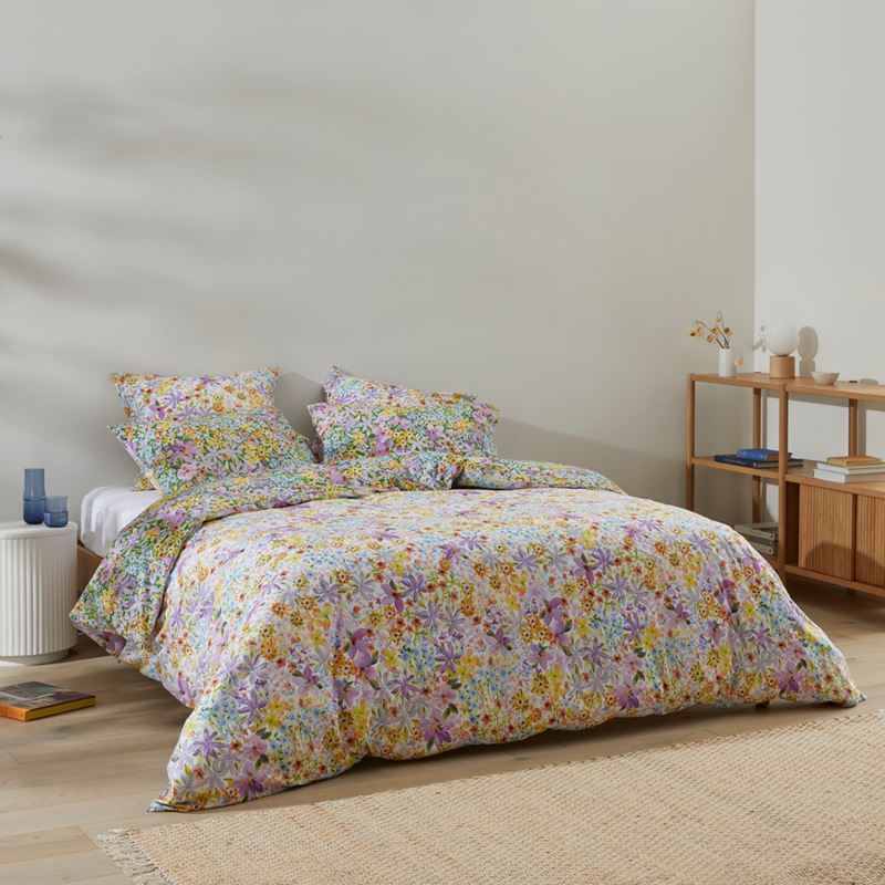 Sienna Floral Lilac Quilt Cover Set + Separates