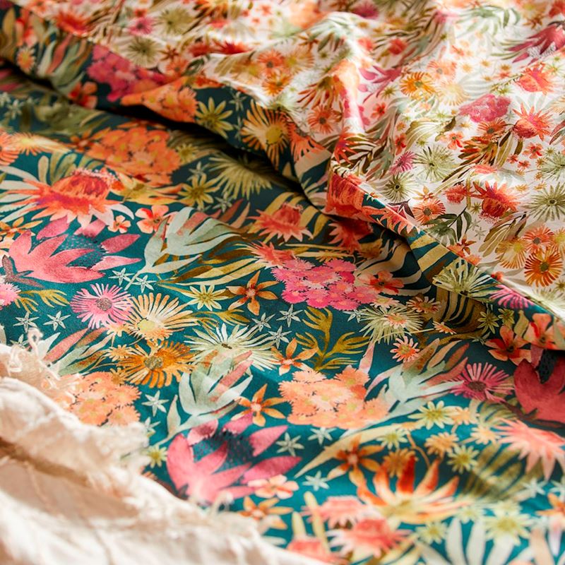 Pia Multi Bamboo Cotton Quilt Cover Set + Separates