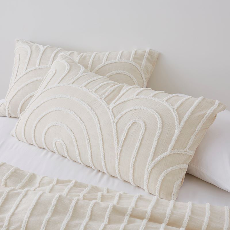 Archie Tufted Macadamia Pillowcases