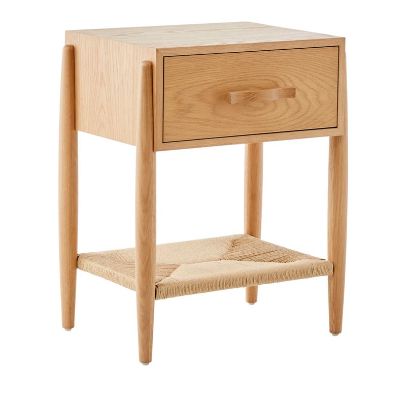 Hendrix Oak Bedside Table