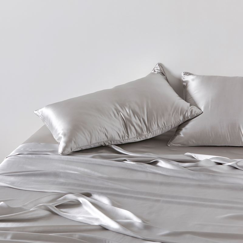 Pure Silk Silver Sheet Set