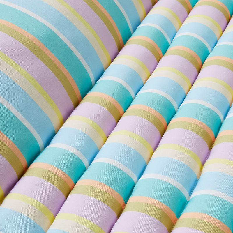 Outdoor Sorbet Stripe Padded Beach Lounger