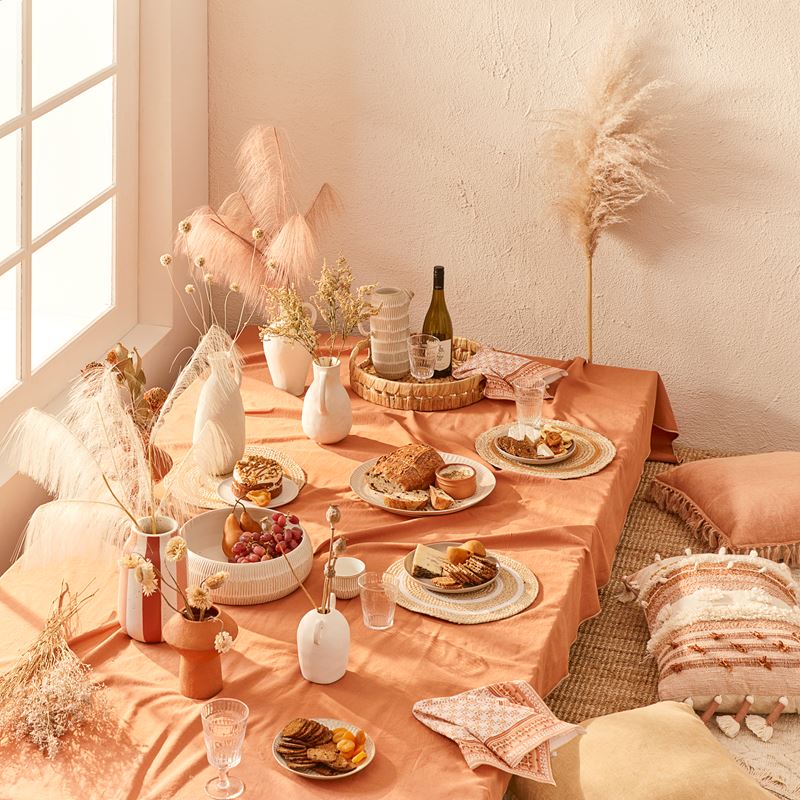 Feather Pampass Pink Grass Stem