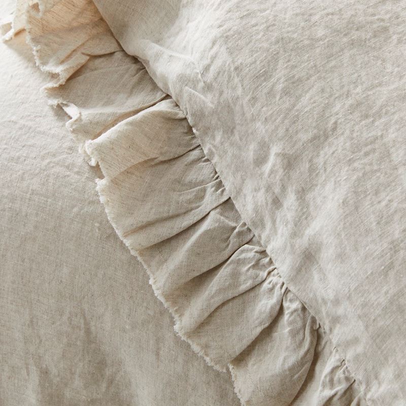 Vintage Washed Linen Linen Ruffle Quilt Cover Separates