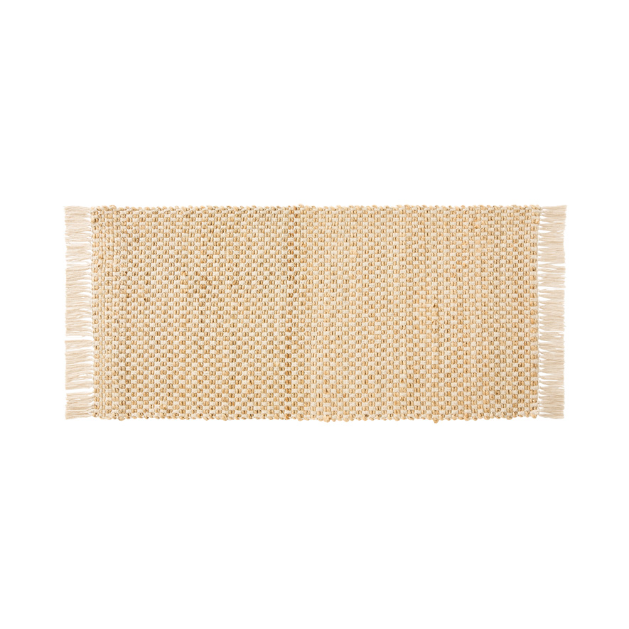 Palermo Natural Check Rug Runner