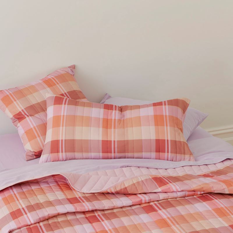 Sunset Check Quilted Coverlet Separates