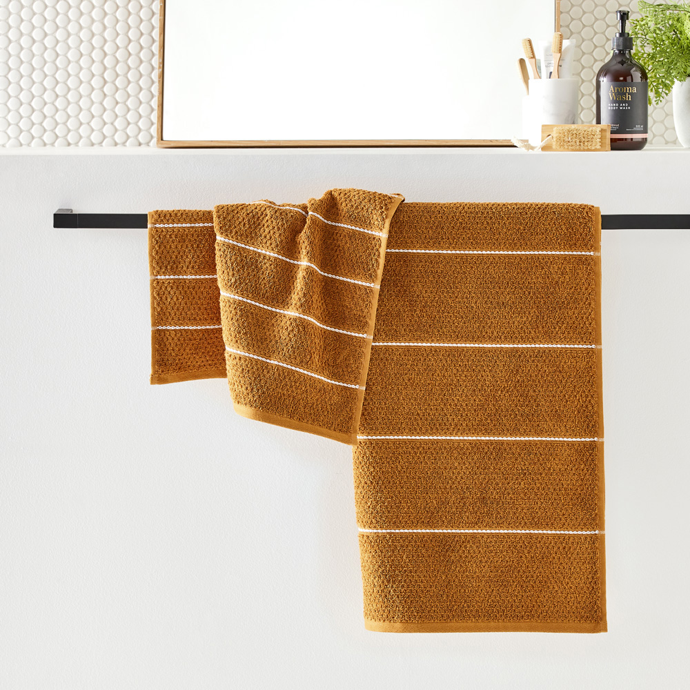 Dakota Ginger Stripe Towel Range