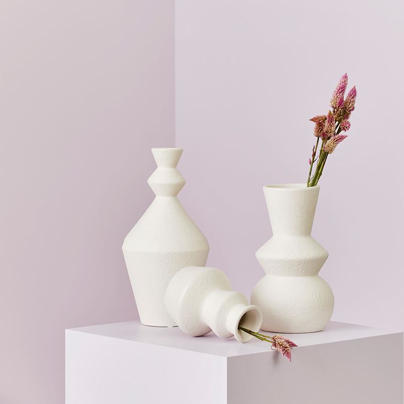 Angular White Vase