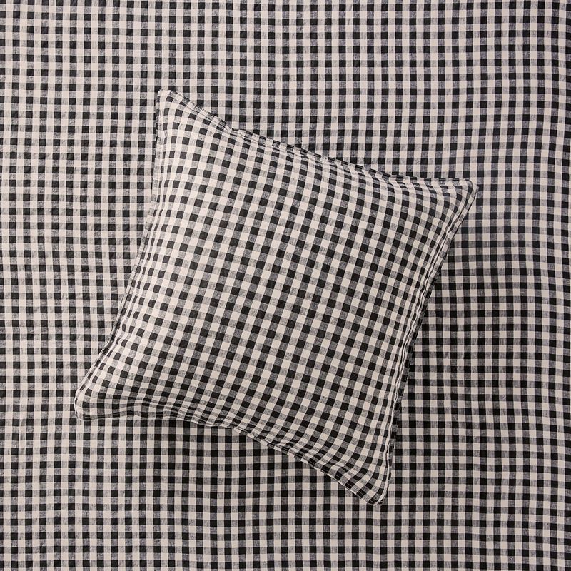 Vintage Washed Onyx Check Sheet Separates + Pillowcases