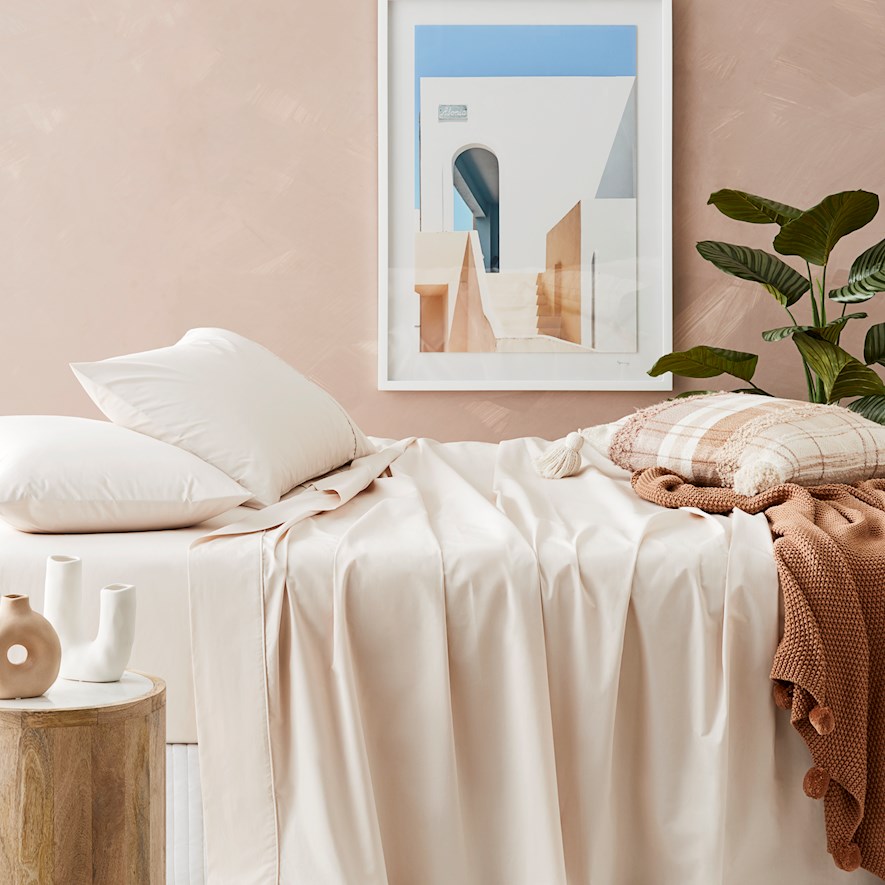 Fresh Cotton Percale Sand Sheet Set