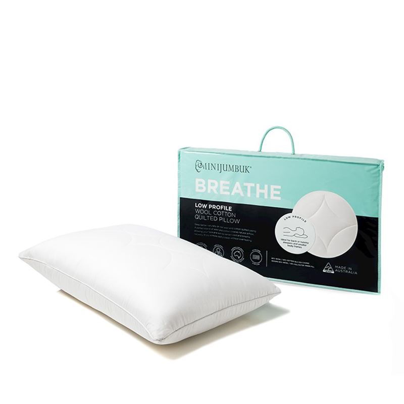 MiniJumbuk Breathe Low Profile - Standard Pillow