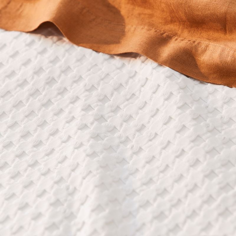 Manhattan Waffle White Quilt Cover Set + Separates